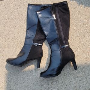 Chadwicks leather and suede knee boots 9wide